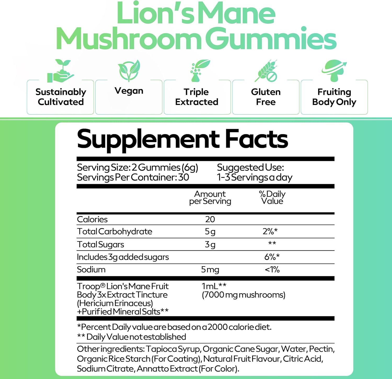 Lion's Mane Mushroom Gummies