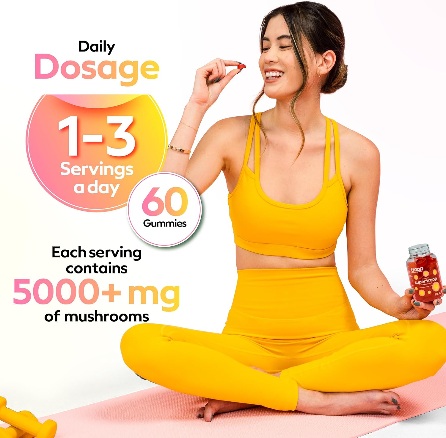 Super Troop - 6 Mushroom Blend Energy/ Immunity Gummies